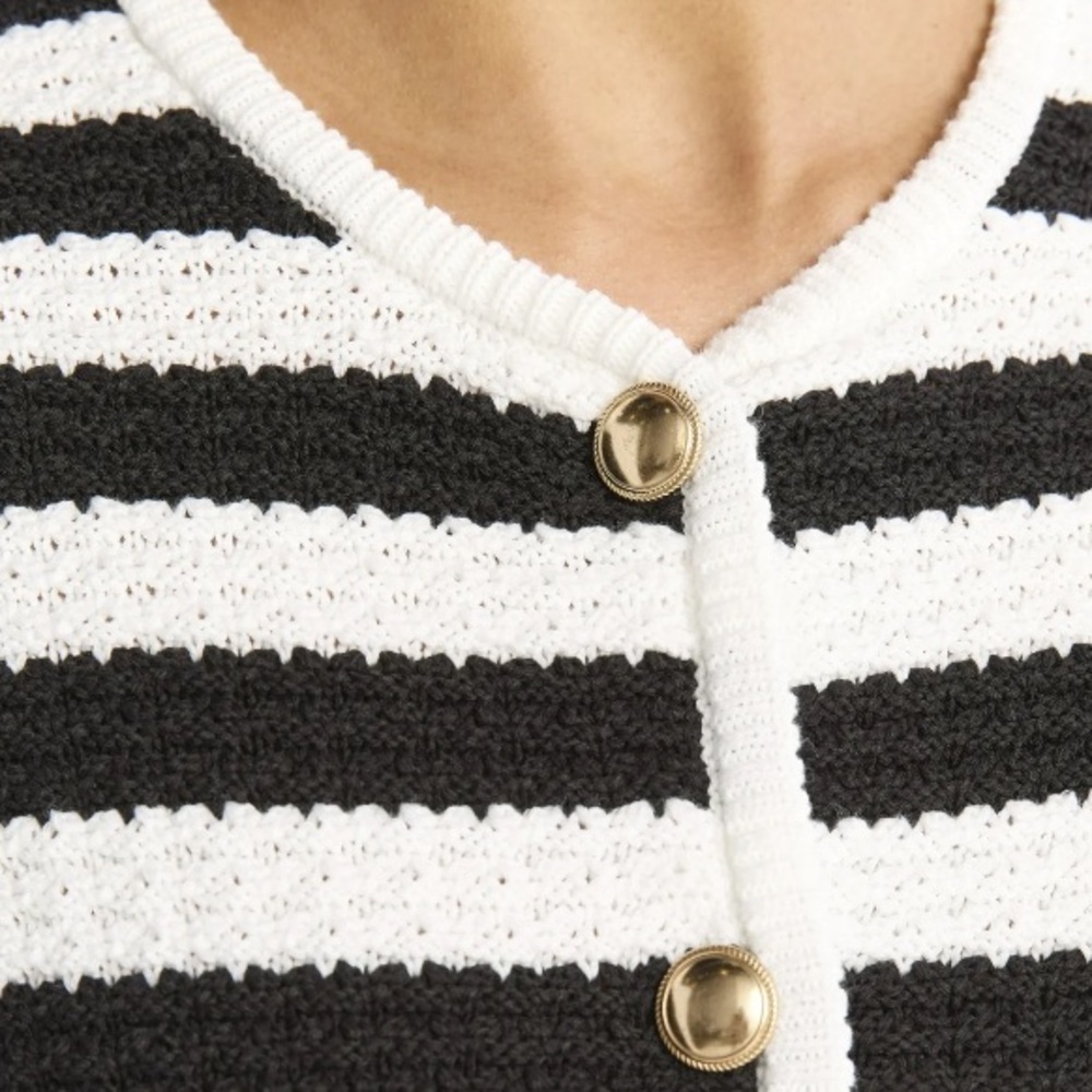 Free Assembly Women's Crochet Cardigan Sweater, Lightweight size L - Picture 6 of 10